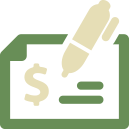 Business checking icon